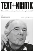 Cover-Bild zum Titel 'Thomas Bernhard' von ''