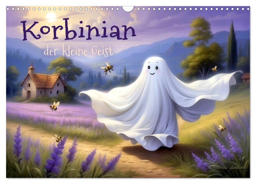 Korbinian, der kleine Geist (Wandkalender 2026 DIN A3 quer), CALVENDO Monatskalender - Garrulus Glandarius