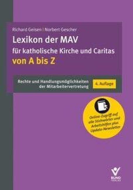 Lexikon der MAV für katholische Kirche und Caritas von A - Z - Richard Geisen, Norbert Gescher