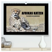 Cover-Bild zum Titel 'Afrikas Katzen (hochwertiger Premium Wandkalender 2026 DIN A2 quer), Kunstdruck in Hochglanz' von 'Angelika Stern'
