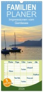 Cover-Bild zum Titel 'Familienplaner 2026 - Impressionen vom Gardasee mit 5 Spalten (Wandkalender, 21 x 45 cm) CALVENDO' von 'Gugigei Gugigei'