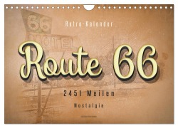 Route 66 - 2451 Meilen Nostalgie (Wandkalender 2025 DIN A4 quer), CALVENDO Monatskalender - Peter Roder