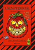Cover-Bild zum Titel 'CRAFTBOOK - 100 SEITEN GESPENSTISCHES HALLOWEEN - GEISTERSPIEL - RÄTSEL - GRUSELIGE MOTIVE - DIA DE MUERTOS' von 'Wolfgang André, Gabriele André'