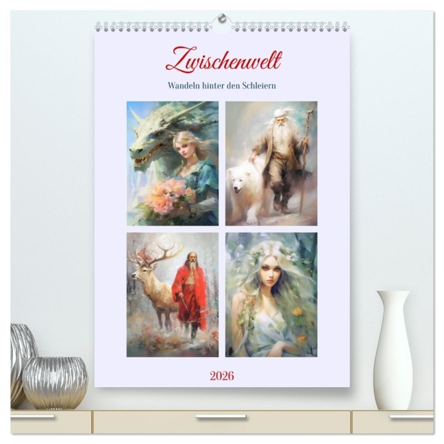 Zwischenwelt. Wandeln hinter den Schleiern (hochwertiger Premium Wandkalender 2026 DIN A2 hoch), Kunstdruck in Hochglanz - Rose Hurley