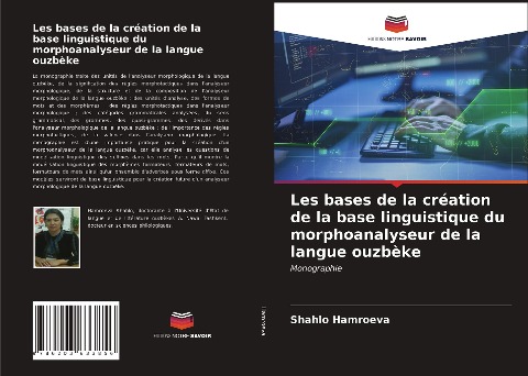Les bases de la création de la base linguistique du morphoanalyseur de la langue ouzbèke - Shahlo Hamroeva