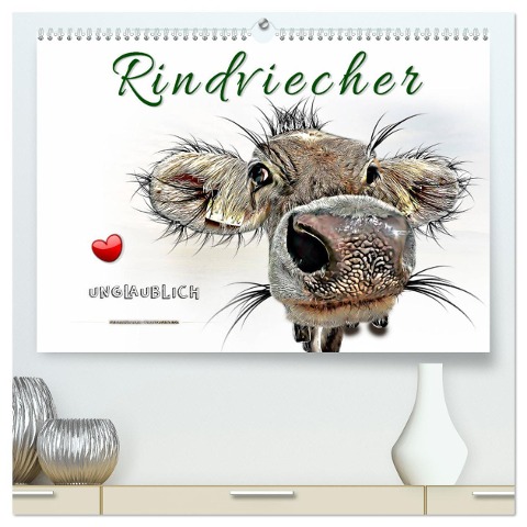 Rindviecher unglaublich (hochwertiger Premium Wandkalender 2025 DIN A2 quer), Kunstdruck in Hochglanz - Peter Roder