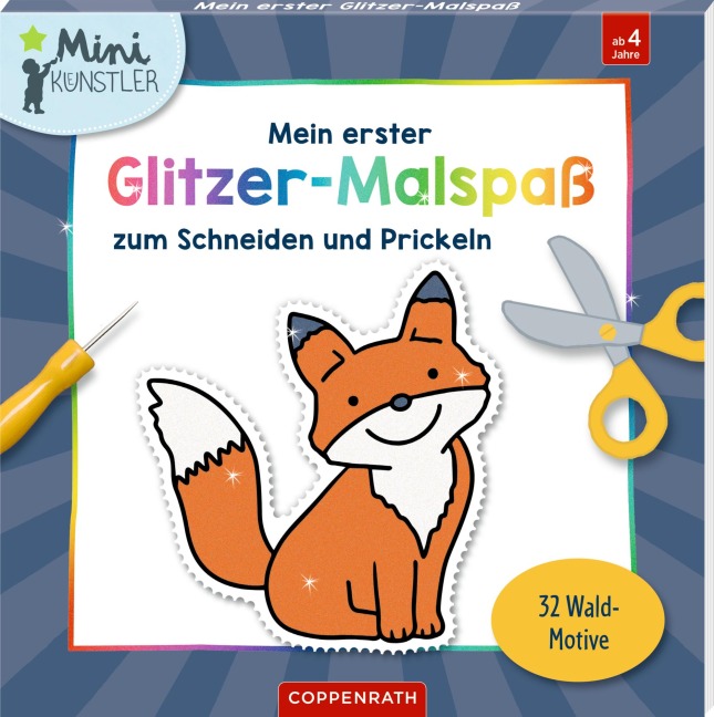 Mein erster Glitzer-Malspaß zum Schneiden und Prickeln - 