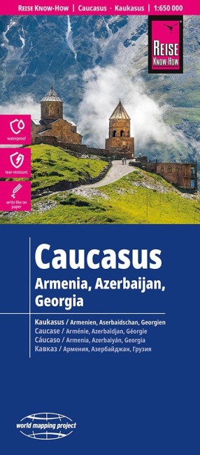 Reise Know-How Landkarte Kaukasus / Caucasus (1:650.000) - 