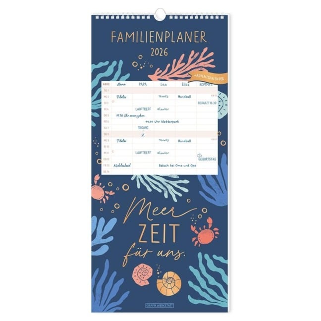 Familienplaner 2026 Meer Zeit für uns - 