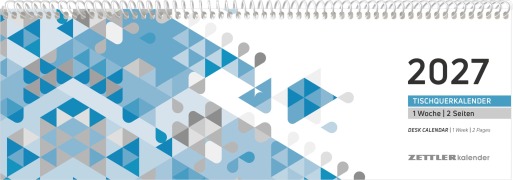 Cover-Bild zum Titel 'Tischquerkalender 1W/2S blau 2027' von ''