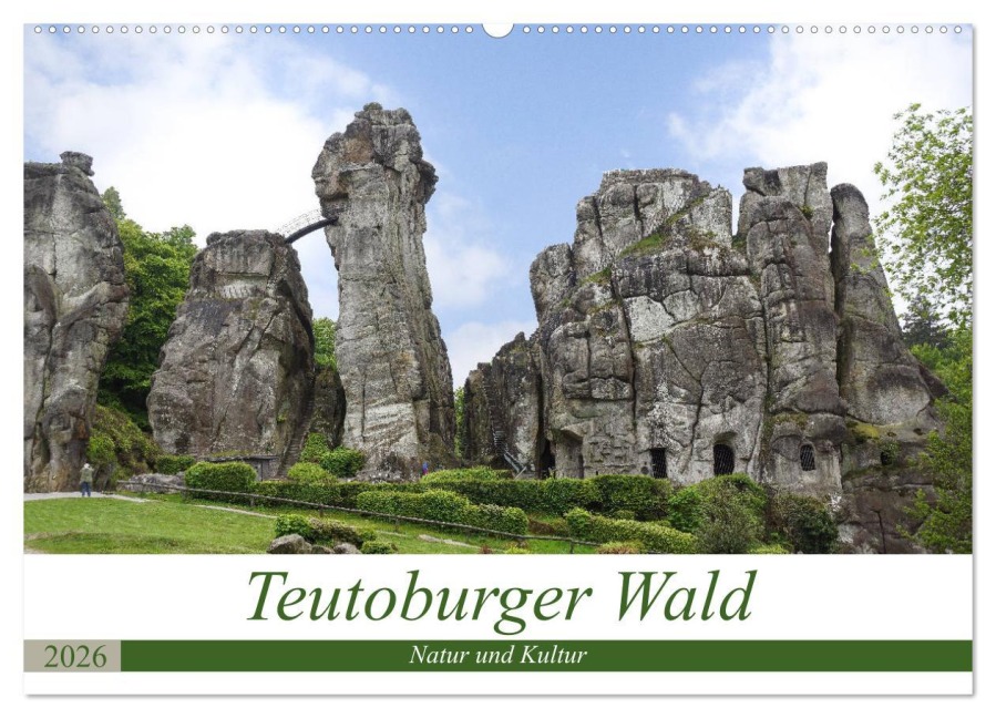 Teutoburger Wald - Natur und Kultur (Wandkalender 2026 DIN A2 quer), CALVENDO Monatskalender - Thomas Becker