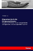 Cover-Bild zum Titel 'Wegweiser durch die Chorgesangliteratur' von 'Anonymus'