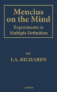 Cover-Bild zum Titel 'Mencius on the Mind' von 'I. A. Richards'