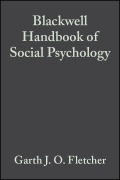 Cover-Bild zum Titel 'Blackwell Handbook of Social Psychology' von ''