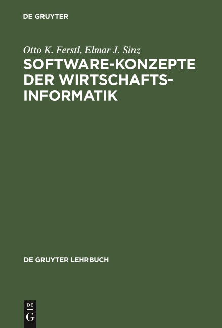 Software-Konzepte der Wirtschaftsinformatik - Elmar J. Sinz, Otto K. Ferstl