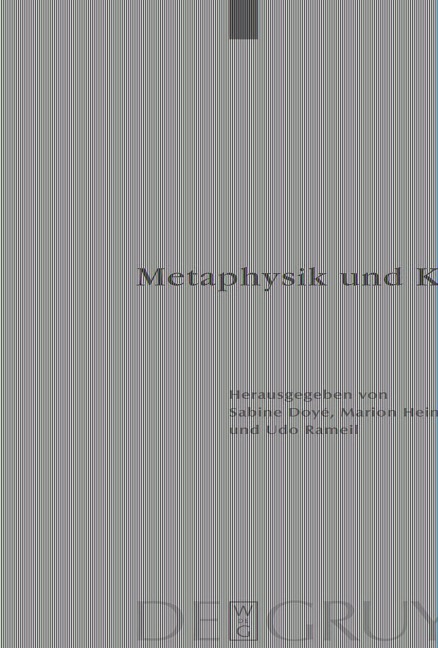 Metaphysik und Kritik - 