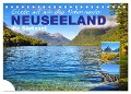 Erlebe mit mir das Naturwunder Neuseeland die Südinsel (Tischkalender 2024 DIN A5 quer), CALVENDO Monatskalender - Nadine Büscher