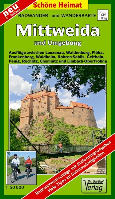 Radwander-und Wanderkarte Mittweida und Umgebung 1 : 50 000 - 