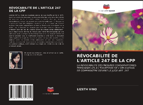 RÉVOCABILITÉ DE L'ARTICLE 247 DE LA CPP - Lizeth Vino