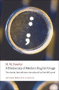 Cover-Bild zum Titel 'A Dictionary of Modern English Usage' von 'H W Fowler'