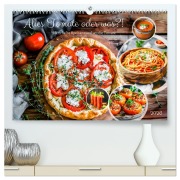 Cover-Bild zum Titel 'Alles Tomate oder was?! - Herzhafte Speisen rund um die Tomate (hochwertiger Premium Wandkalender 2026 DIN A2 quer), Kunstdruck in Hochglanz' von 'Anja Frost'