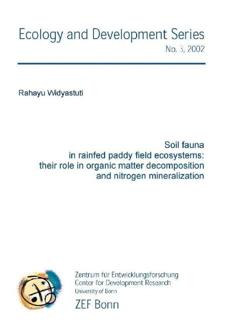 Soil fauna in rainfed paddy field ecoystems: their role in organic matter decomposition and nitrogen mineralization - 