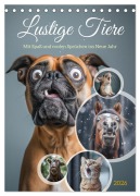 Cover-Bild zum Titel 'Lustige Tiere (Tischkalender 2026 DIN A5 hoch), CALVENDO Monatskalender' von 'Steffen Gierok-Latniak'