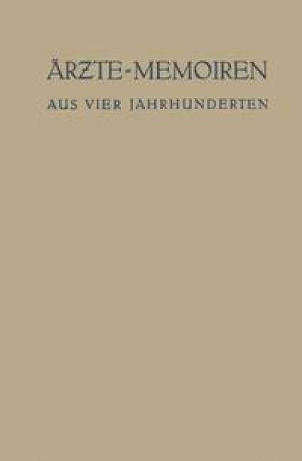Ärzte-Memoiren - Erich Ebstein