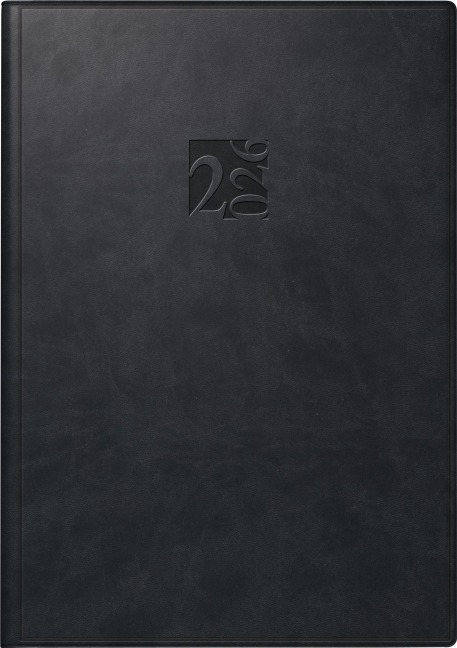 rido/idé 7023005906 | Buchkalender Mod. studioplan int. 2026 | 168×240 mm, Kunstleder, schwarz - 
