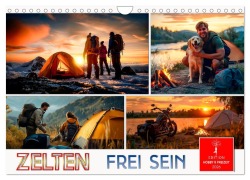 Cover-Bild zum Titel 'Zelten - frei sein (Wandkalender 2026 DIN A4 quer), CALVENDO Monatskalender' von 'Peter Roder'