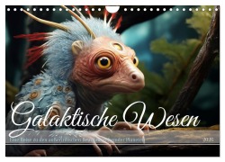Cover-Bild zum Titel 'Galaktische Wesen (Wandkalender 2026 DIN A4 quer), CALVENDO Monatskalender' von 'Daniela Tapper'