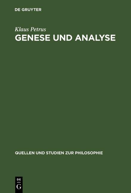 Genese und Analyse - Klaus Petrus