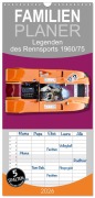 Familienplaner 2026 - Legenden des Rennsports Historic Sports Cars 1960-1975 mit 5 Spalten (Wandkalender, 21 x 45 cm) CALVENDO - Bernhard Schmerl