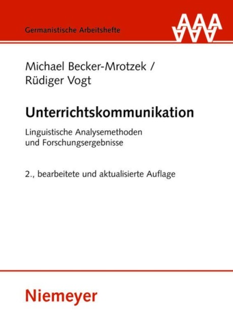 Unterrichtskommunikation - Rüdiger Vogt, Michael Becker-Mrotzek