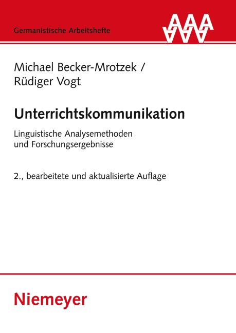 Unterrichtskommunikation - Rüdiger Vogt, Michael Becker-Mrotzek
