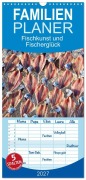Cover-Bild zum Titel 'Familienplaner 2027 - Fischkunst und Fischerglück mit 5 Spalten (Wandkalender, 21 x 45 cm) CALVENDO' von 'Marion Meyer - Stimmungsbilder1'