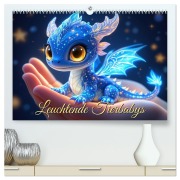 Cover-Bild zum Titel 'Leuchtende Tierbabys (hochwertiger Premium Wandkalender 2026 DIN A2 quer), Kunstdruck in Hochglanz' von 'K_Pop_Hal_Abeoji K_Pop_Hal_Abeoji'