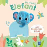 Cover-Bild zum Titel 'Der fröhliche Elefant (Mein Fingerpuppen-Freund)' von ''