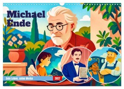 Cover-Bild zum Titel 'Michael Ende (Wandkalender 2027 DIN A3 quer), CALVENDO Monatskalender' von 'Steffani Lehmann'