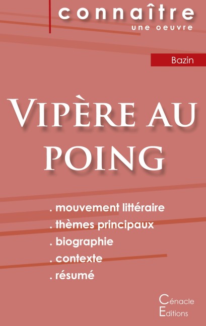 Fiche de lecture Vipère au poing de Hervé Bazin (Analyse littéraire de référence et résumé complet) - Hervé Bazin