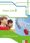 Cover-Bild zum Titel 'Green Line 2. 99 grammatische Übungen mit Lösungen Klasse 6. (G8 und G9) Bundesausgabe ab 2014. Klasse' von ''