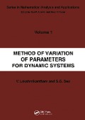 Cover-Bild zum Titel 'Method of Variation of Parameters for Dynamic Systems' von 'V. Lakshmikantham, S G Deo'
