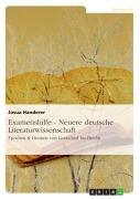 Cover-Bild zum Titel 'Examenshilfe - Neuere deutsche Literaturwissenschaft' von 'Josua Handerer'