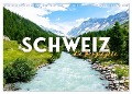 Schweiz - die Bergidylle (Wandkalender 2024 DIN A4 quer), CALVENDO Monatskalender - Happy Monkey