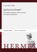 Cover-Bild zum Titel '"Quid poema frangat?"' von 'Ann-Kathrin Stähle'