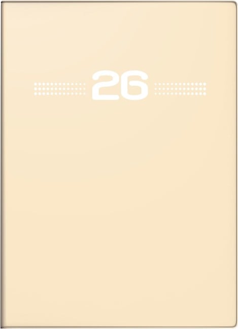 rido/idé 7013202036 | Taschenkalender Mod. perfect/Technik I 2026 | A6, Kunststoff, sand - 