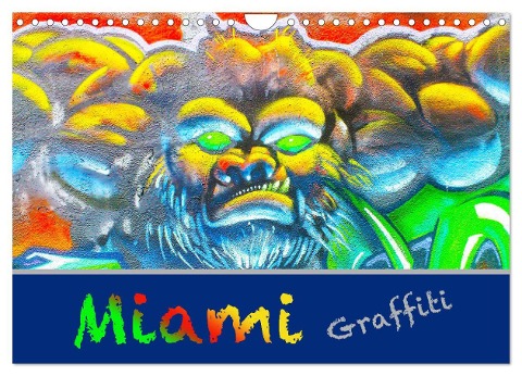 Miami Graffiti (Wandkalender 2025 DIN A4 quer), CALVENDO Monatskalender - Robert Styppa