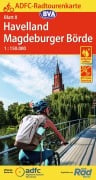 Cover-Bild zum Titel 'ADFC-Radtourenkarte 8 Havelland Magdeburger Börde 1:150.000, reiß- und wetterfest, E-Bike geeignet, GPS-Tracks Download' von ''