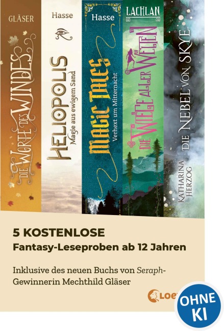5 kostenlose Fantasy-Leseproben ab 12 Jahren - 