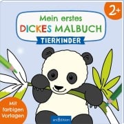 Cover-Bild zum Titel 'Mein erstes dickes Malbuch ab 2 - Tierkinder' von ''